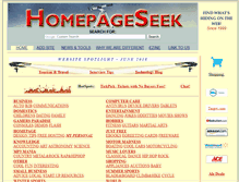 Tablet Screenshot of homepageseek.com